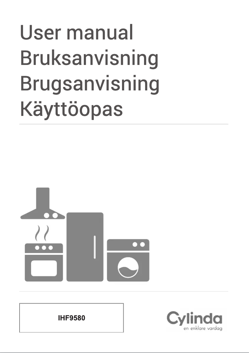 Page 1 de la notice Manuel utilisateur Cylinda IHF9580