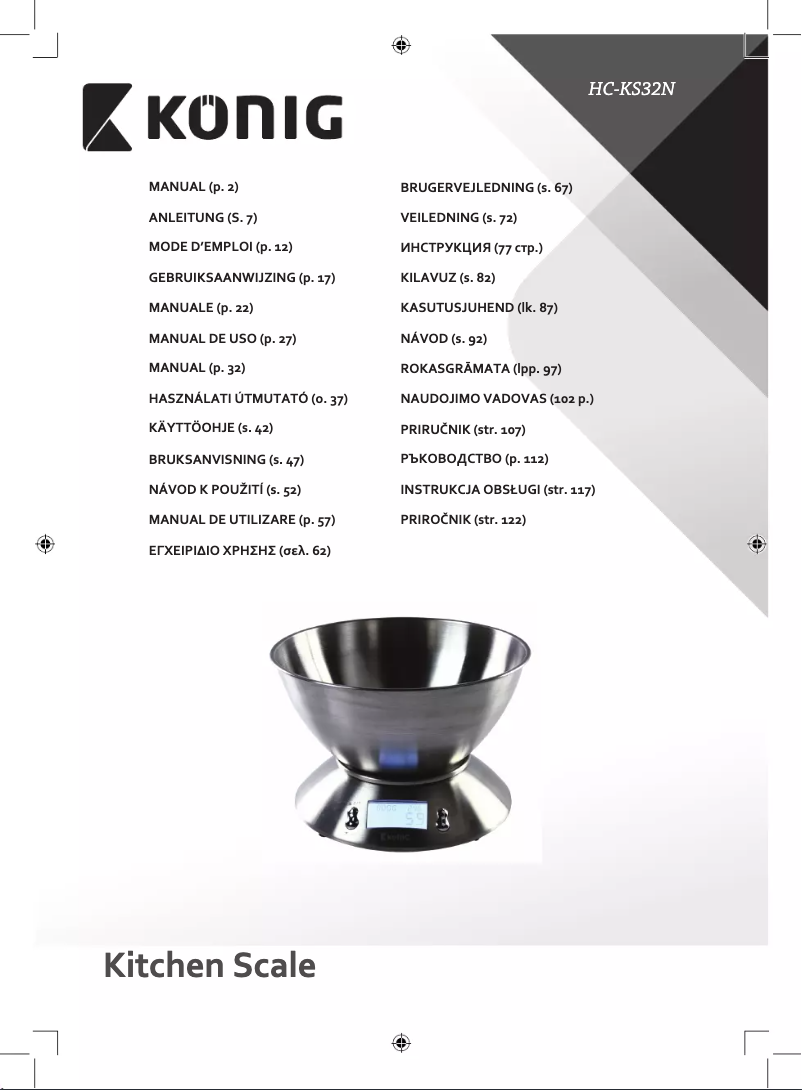 Página 1 del manual Manual de usuario Konig HC-KS32N