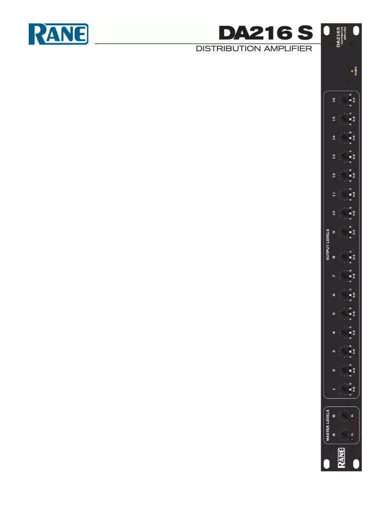 Image de la première page du manuel de l'appareil DA216S