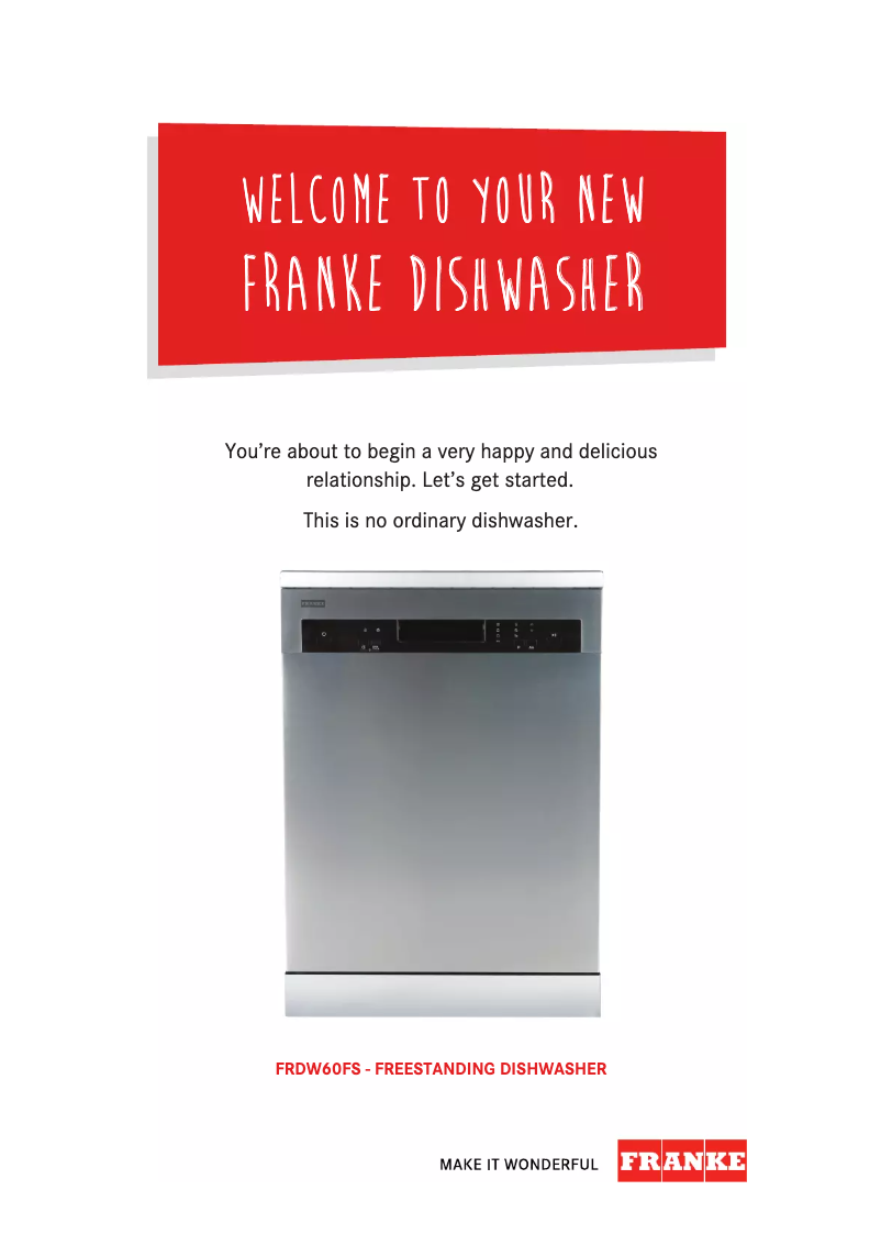 Image de la première page du manuel de l'appareil FRDW 60 FS