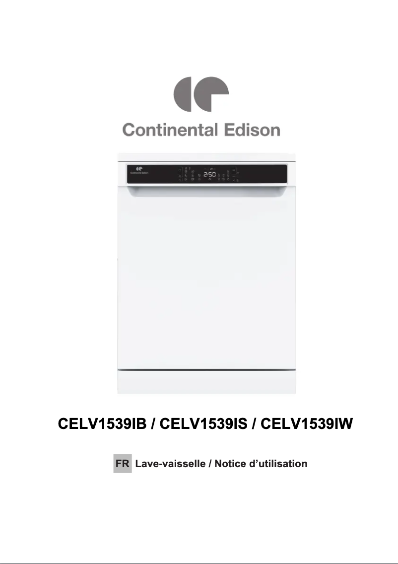 Página 1 del manual Manual de usuario Continental Edison CELV1539IB