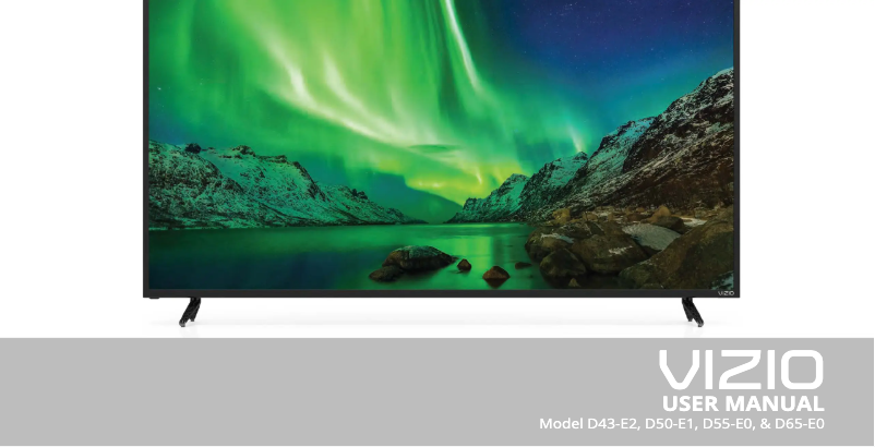 Page 1 de la notice Manuel utilisateur VIZIO D65-E0