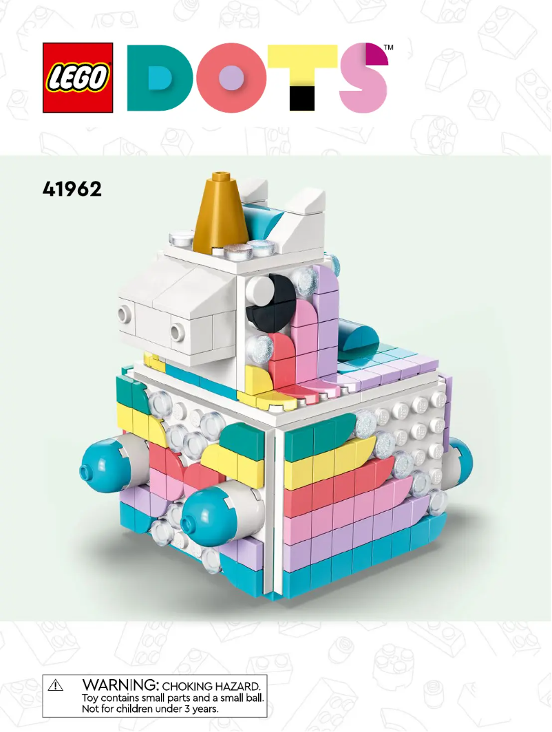 Page n°1 - Manuel utilisateur Lego Dots 41962