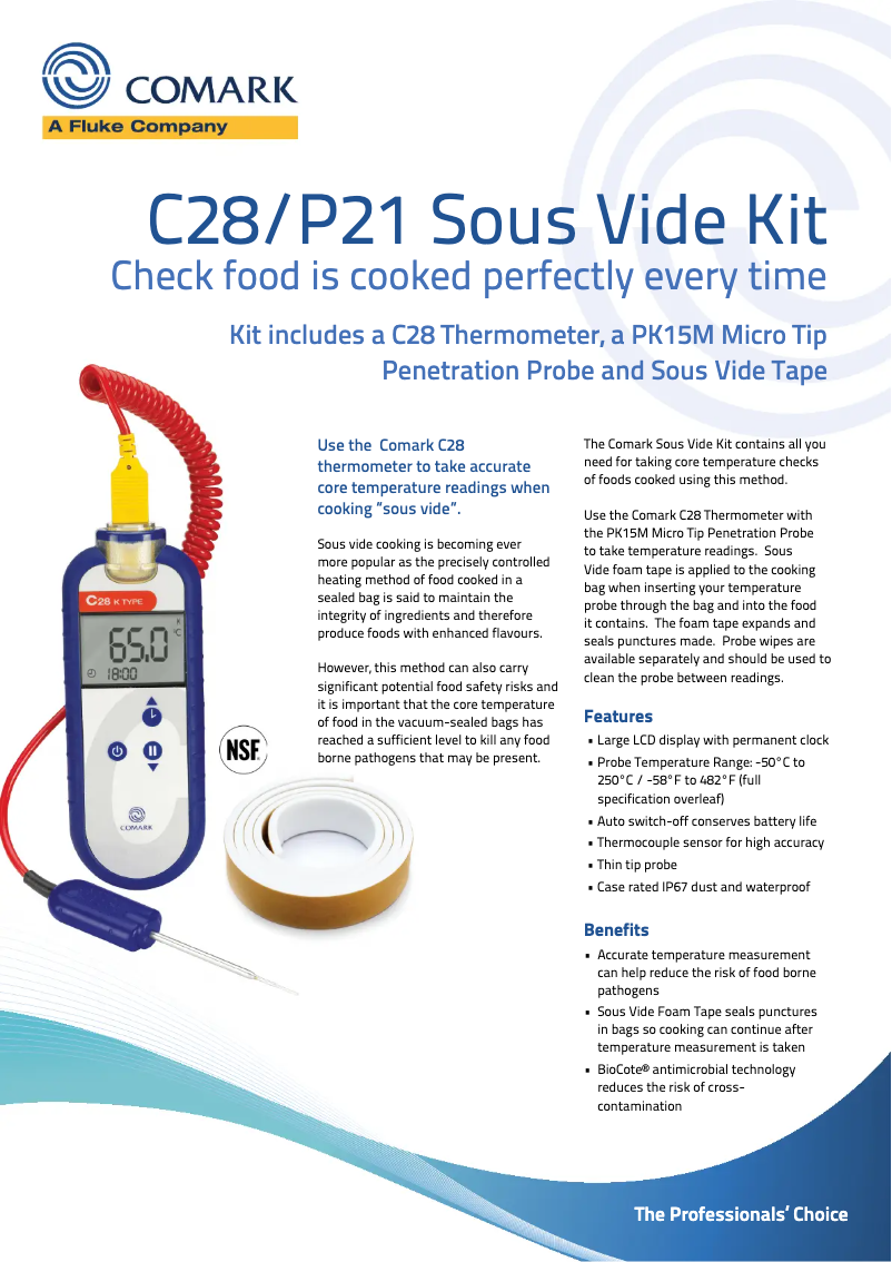 Page n°1 - Manuel utilisateur Comark C28