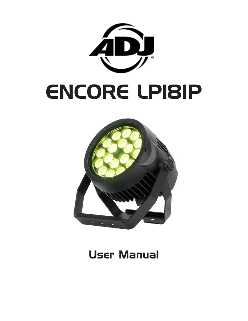 Página 1 del manual Manual de usuario American DJ ENCORE LP18IP