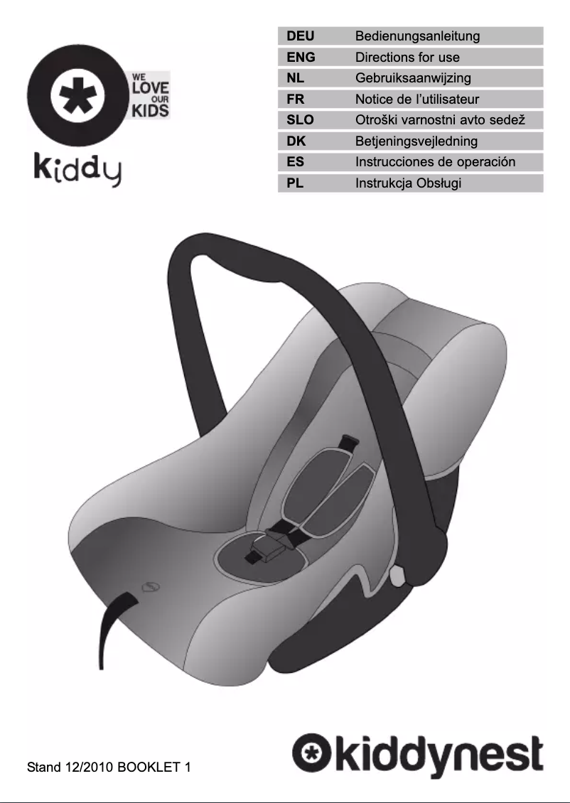 Page 1 de la notice Manuel utilisateur kiddy Nest