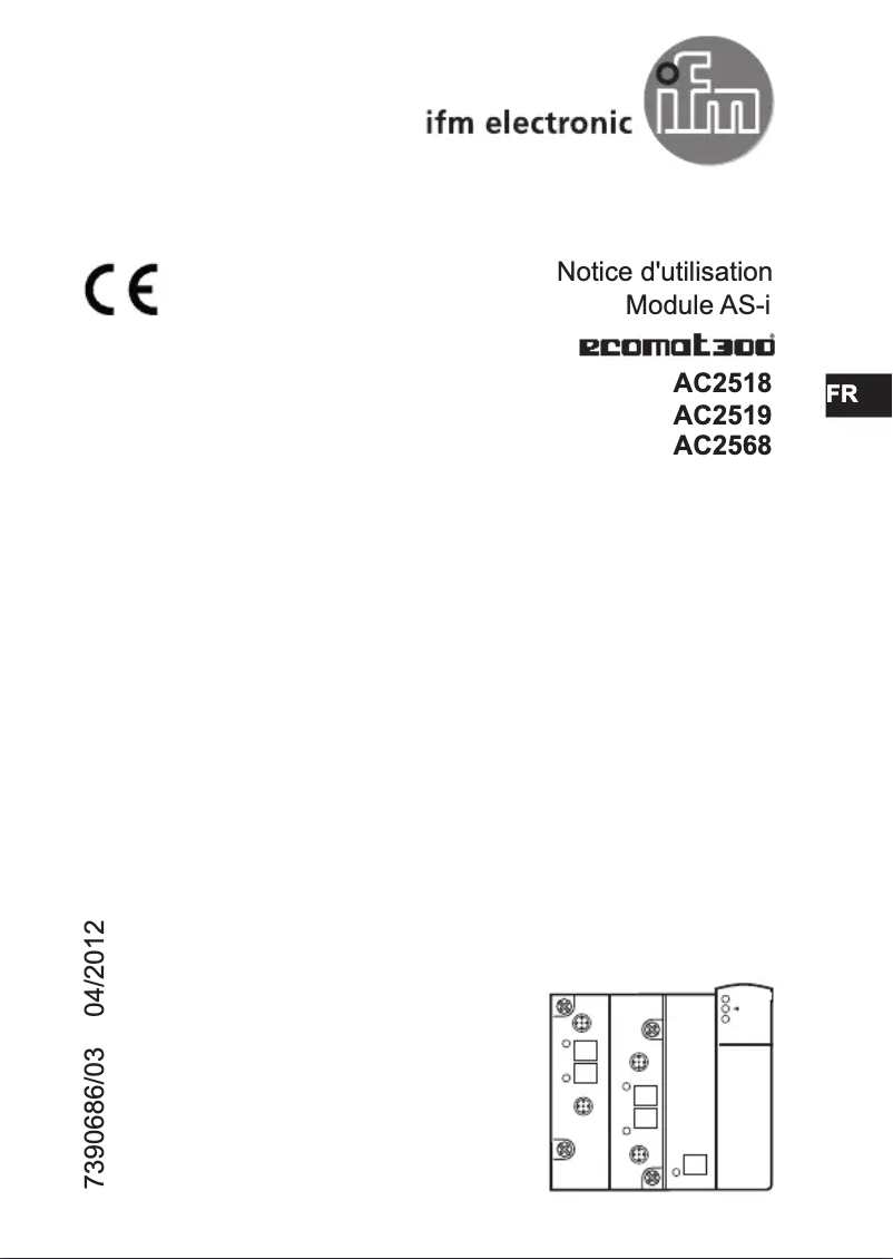 Page n°1 - Manuel utilisateur IFM AC2519