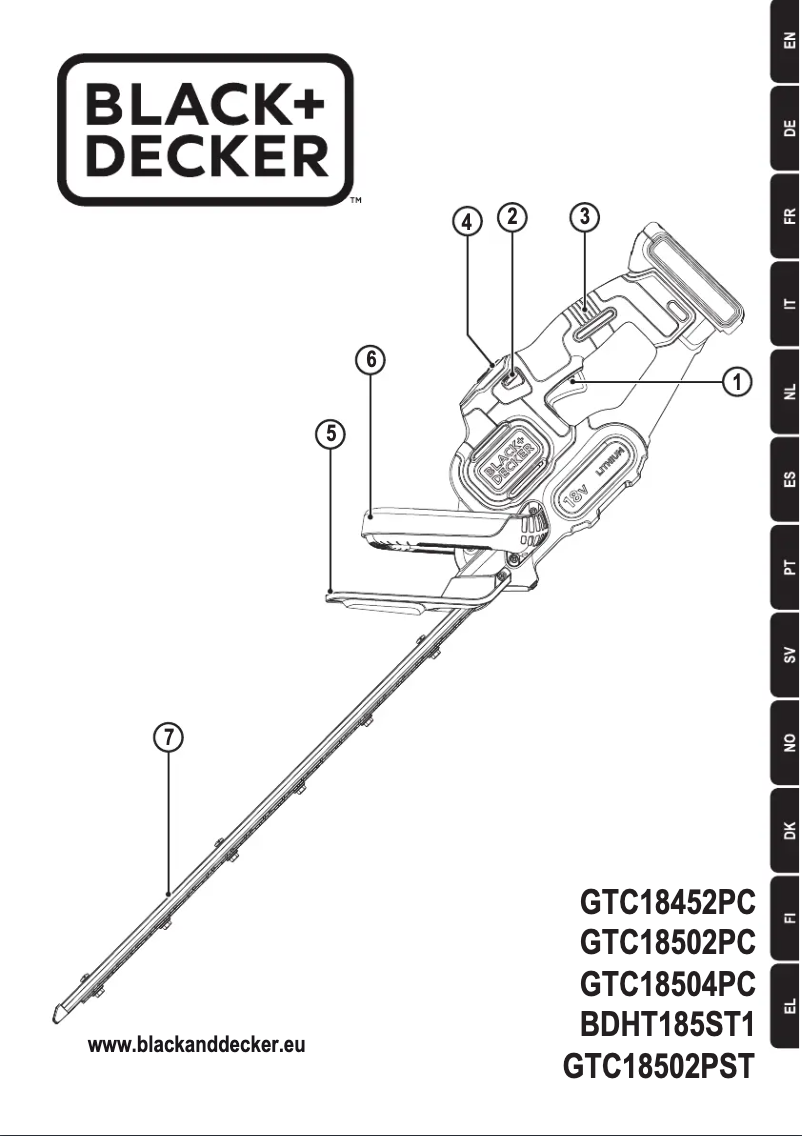 Image de la première page du manuel de l'appareil GTC18502PC