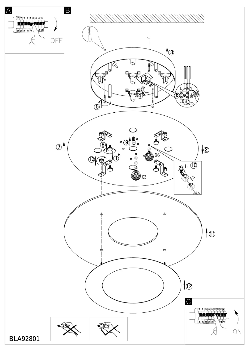 Page n°1 - Manuel utilisateur Eglo Nardelli
