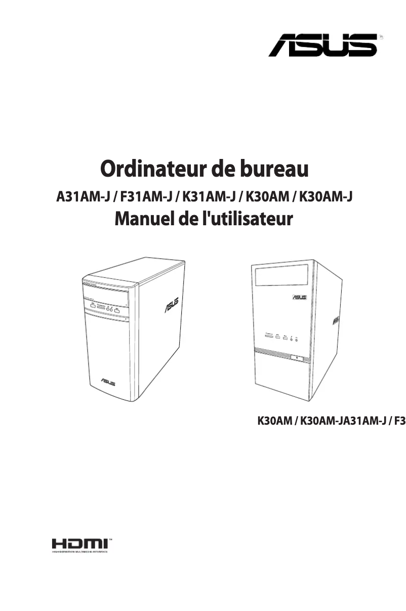 Page n°1 - Manuel utilisateur Asus K31AM-J