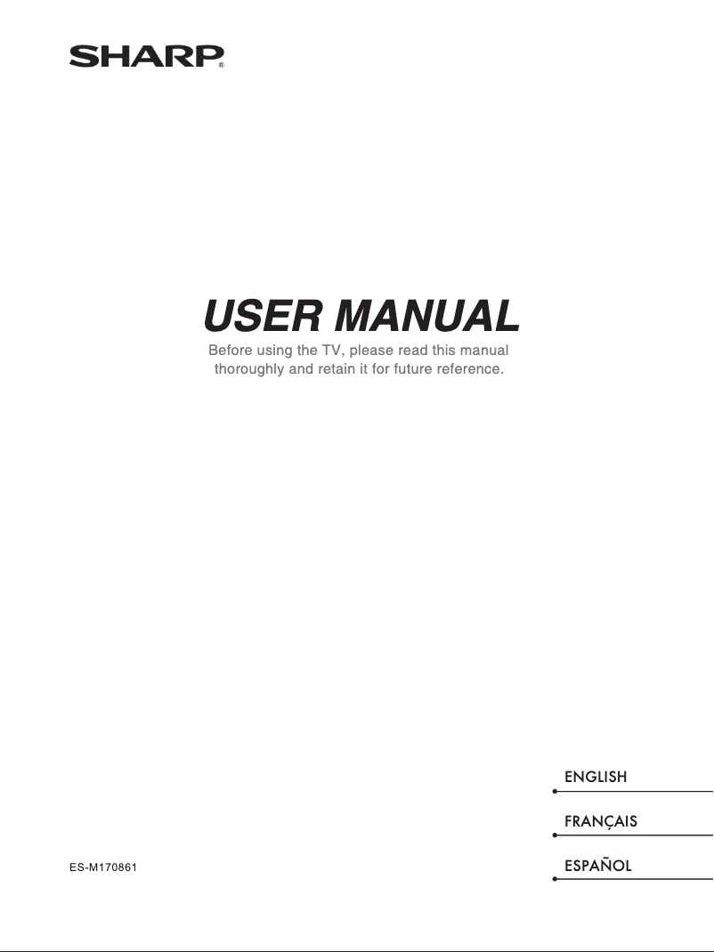 Page n°1 - Manuel utilisateur Sharp LC-40P5000U