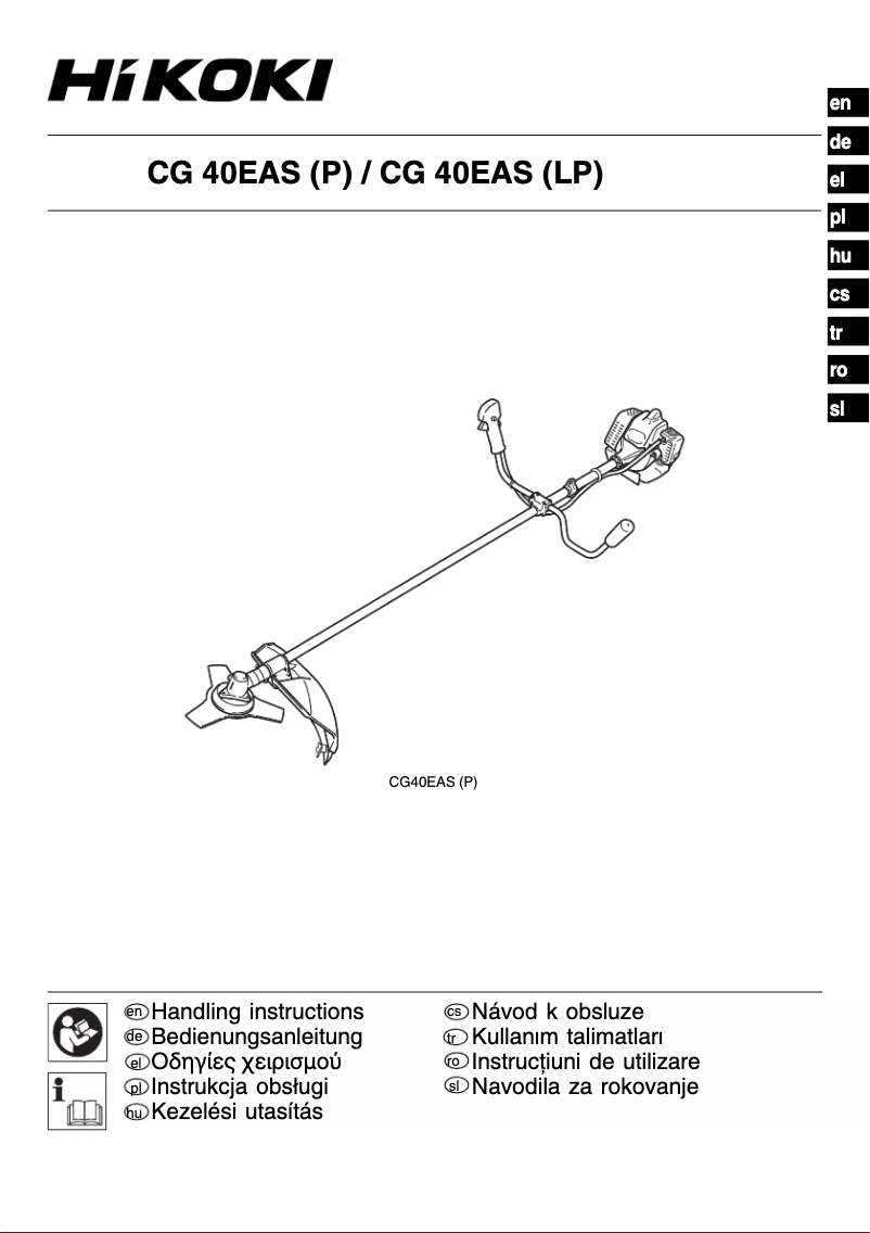 Página 1 del manual Manual de usuario HiKOKI CG 40EAS(P)