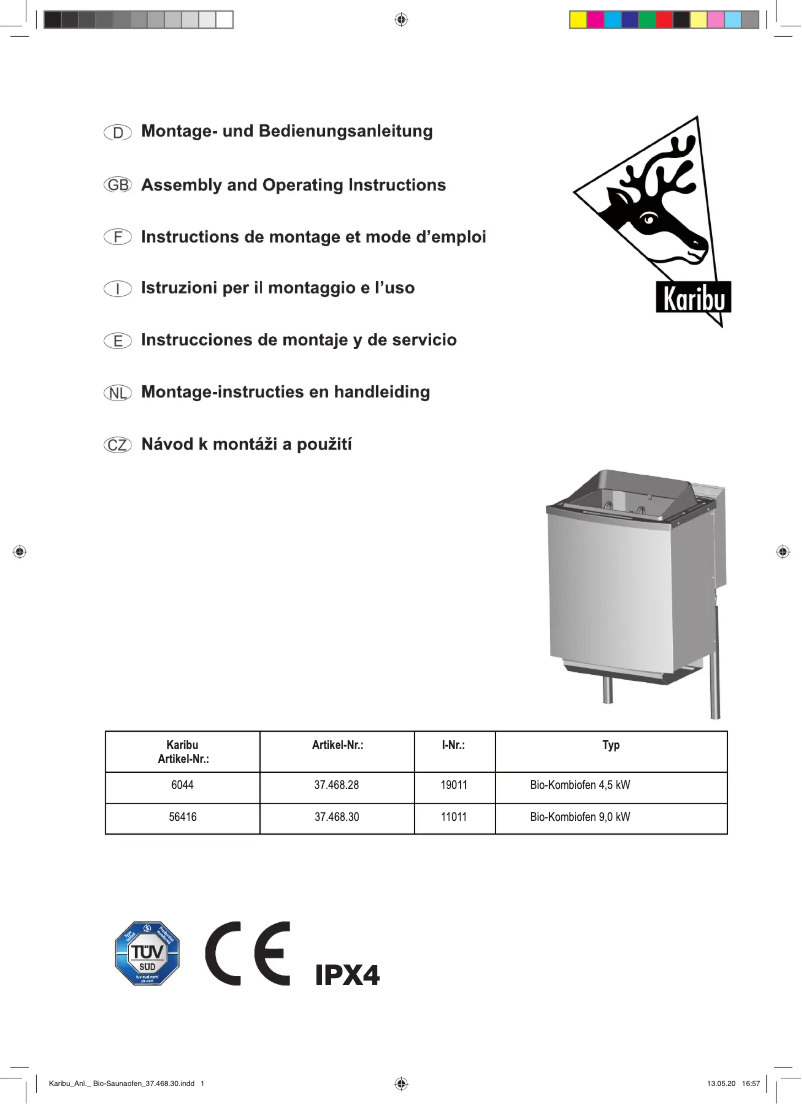Page 1 de la notice Manuel utilisateur Karibu Norin