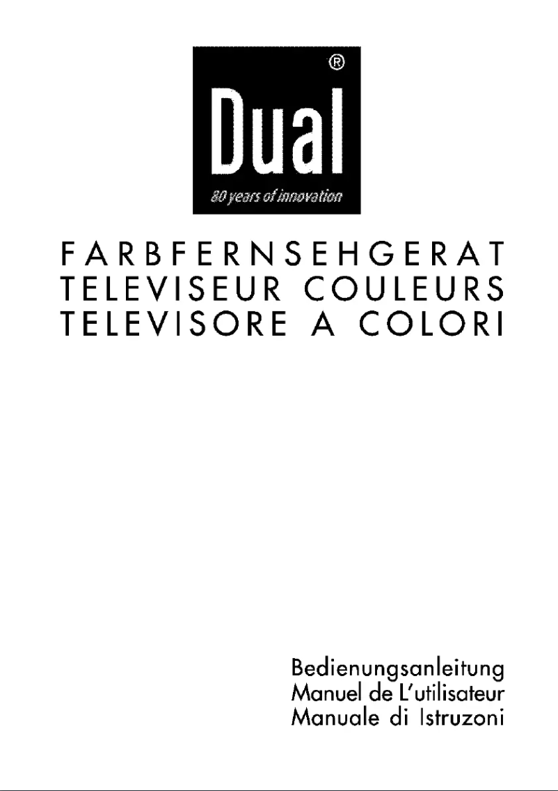 Page 1 de la notice Manuel utilisateur Dual DTFT 20-1