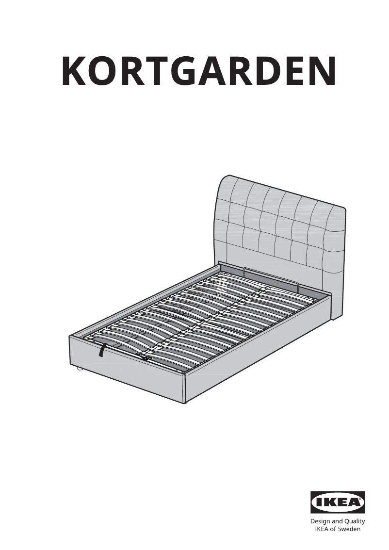 Page 1 de la notice Manuel utilisateur Ikea KORTGARDEN 205.708.34