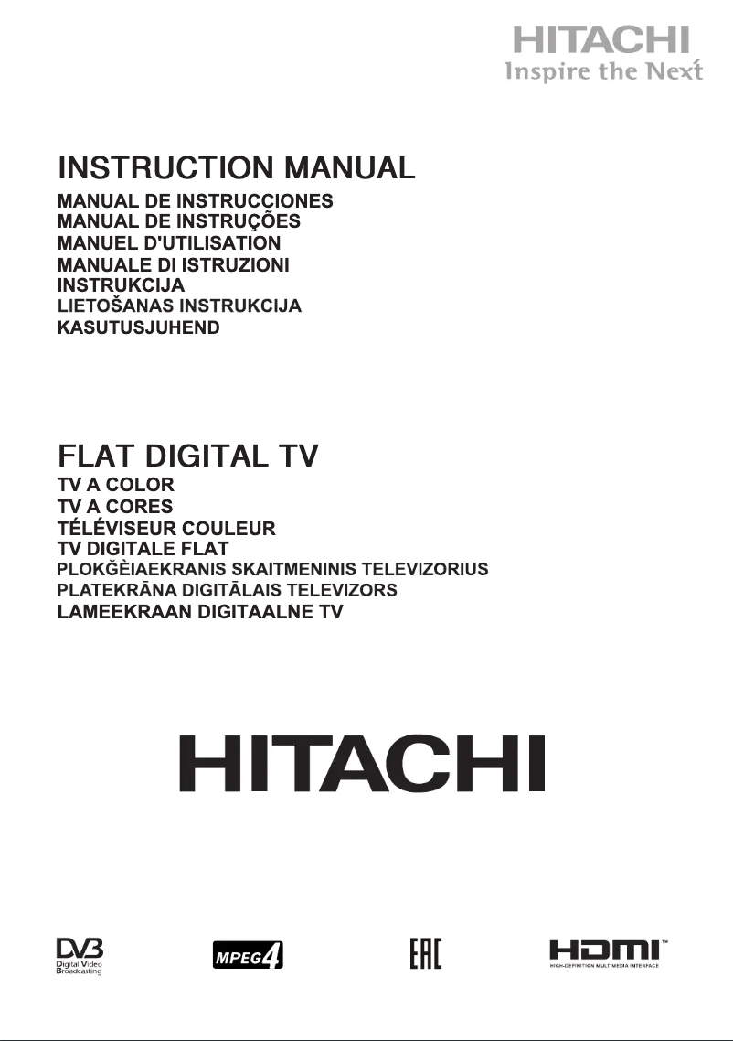 Page 1 de la notice Manuel utilisateur Hitachi 32HBT41
