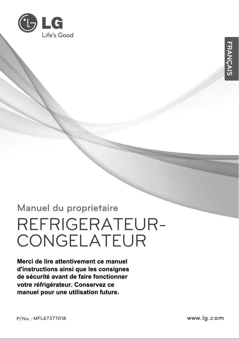 Page 1 de la notice Manuel utilisateur LG GN-M562GPH