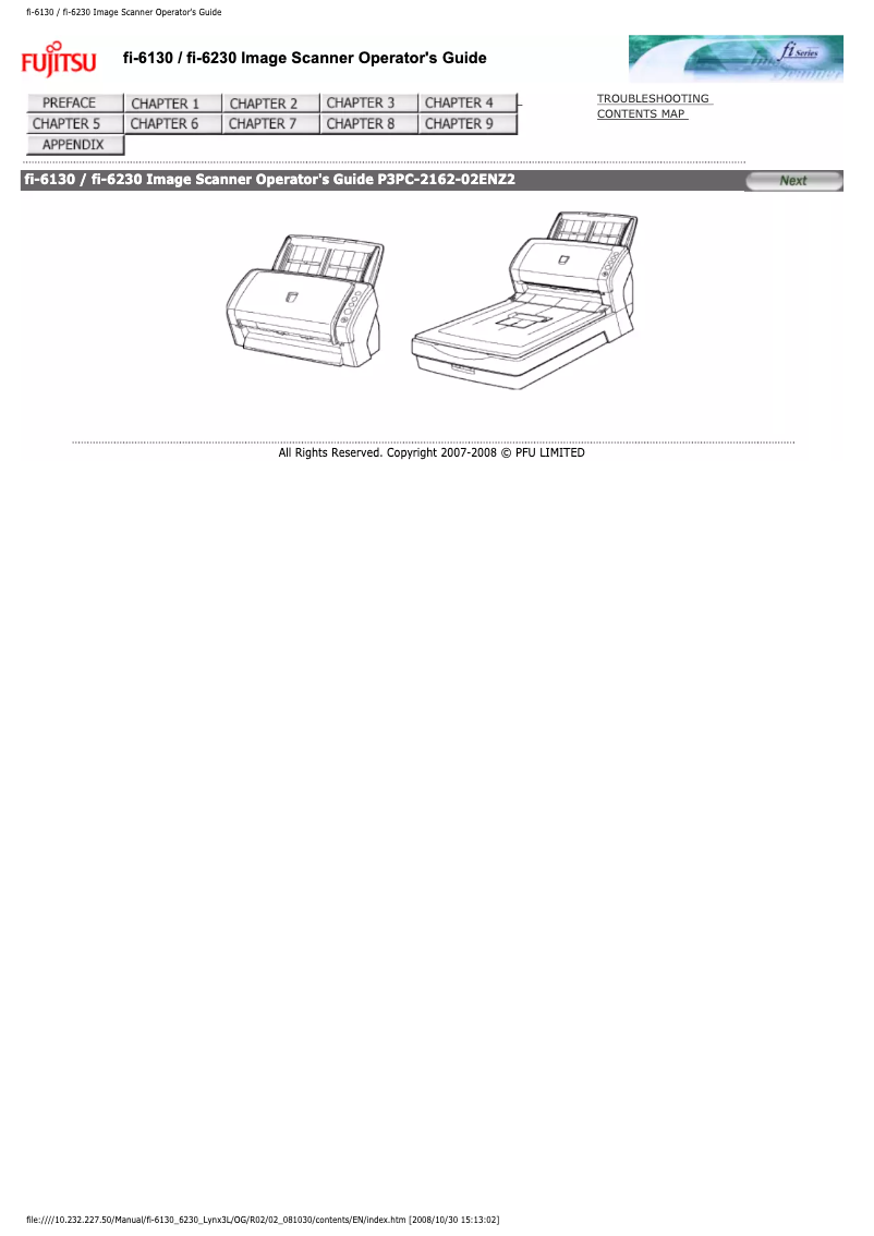 Page 1 de la notice Manuel utilisateur Fujitsu fi-6230