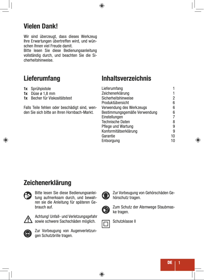 Image de la première page du manuel de l'appareil PE-500 SP