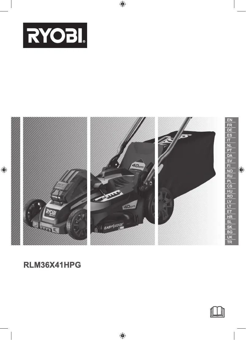 Page n°1 - Manuel utilisateur RYOBI RLM36X41H60PG