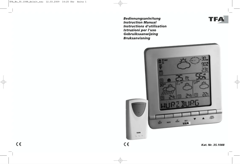 Imagen de la primera página del manual del dispositivo 35.1088