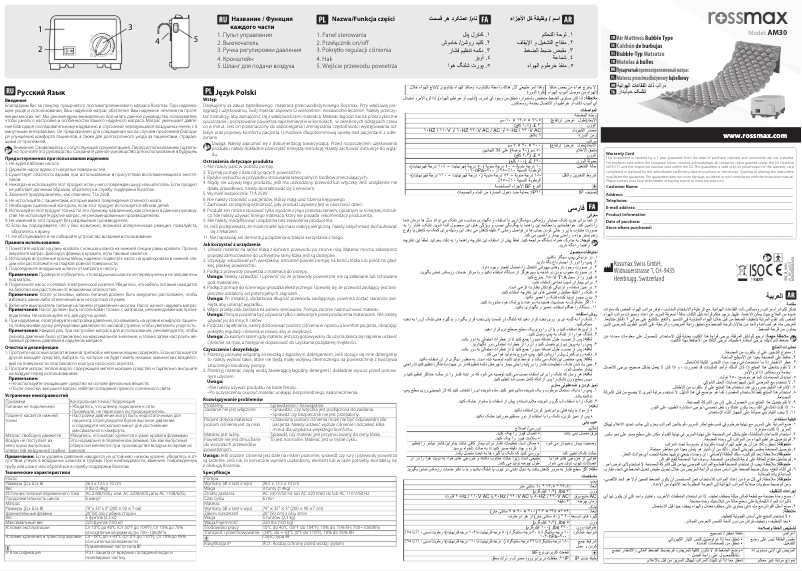 Página 1 del manual Manual de usuario Rossmax AM30