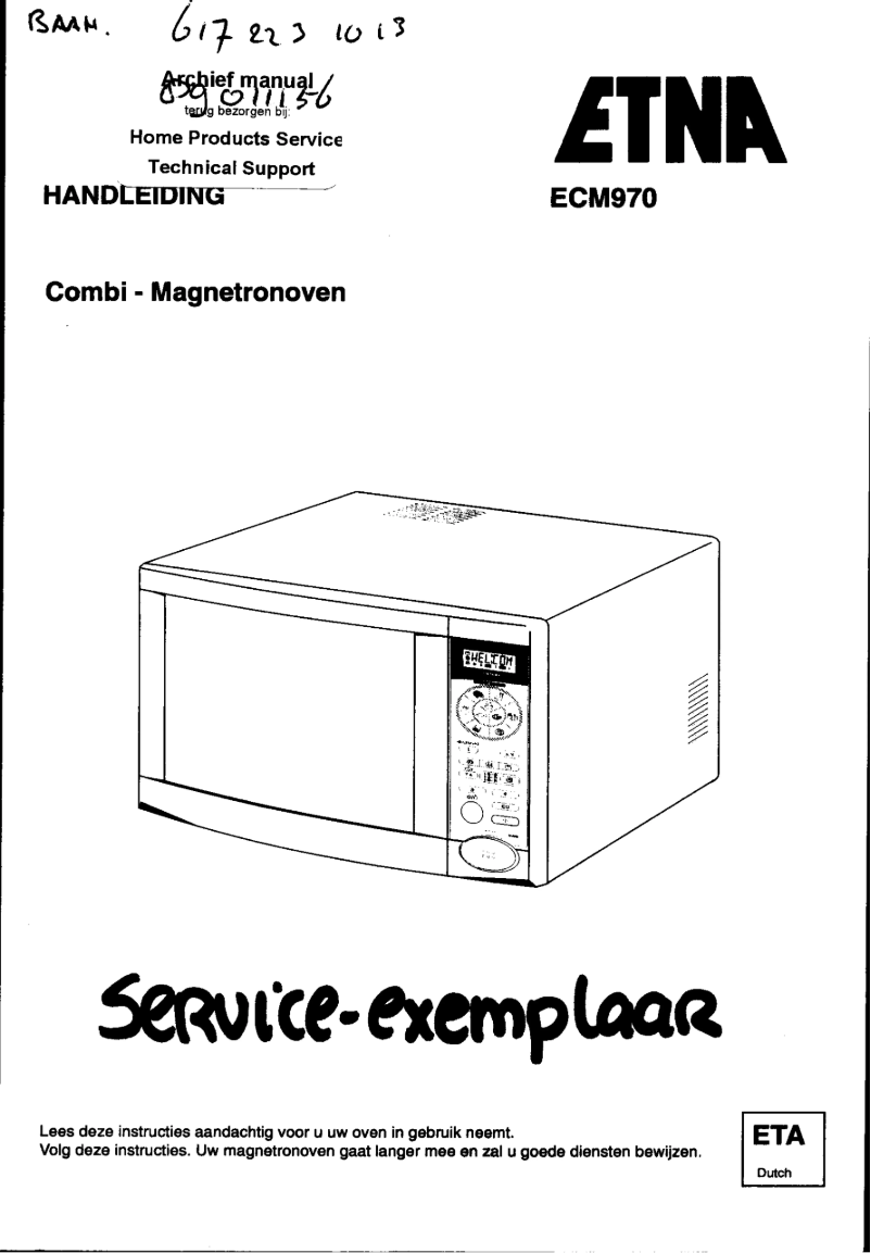 Image de la première page du manuel de l'appareil ECM970