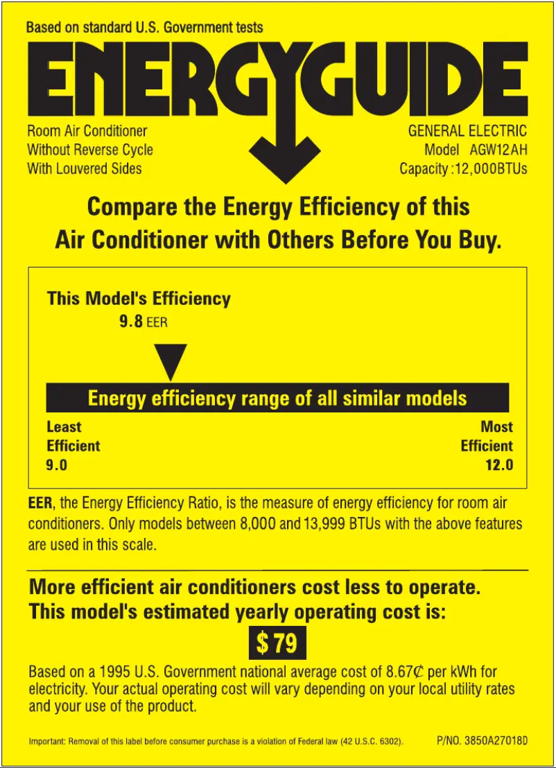 Image de la première page du manuel de l'appareil AGW12AH