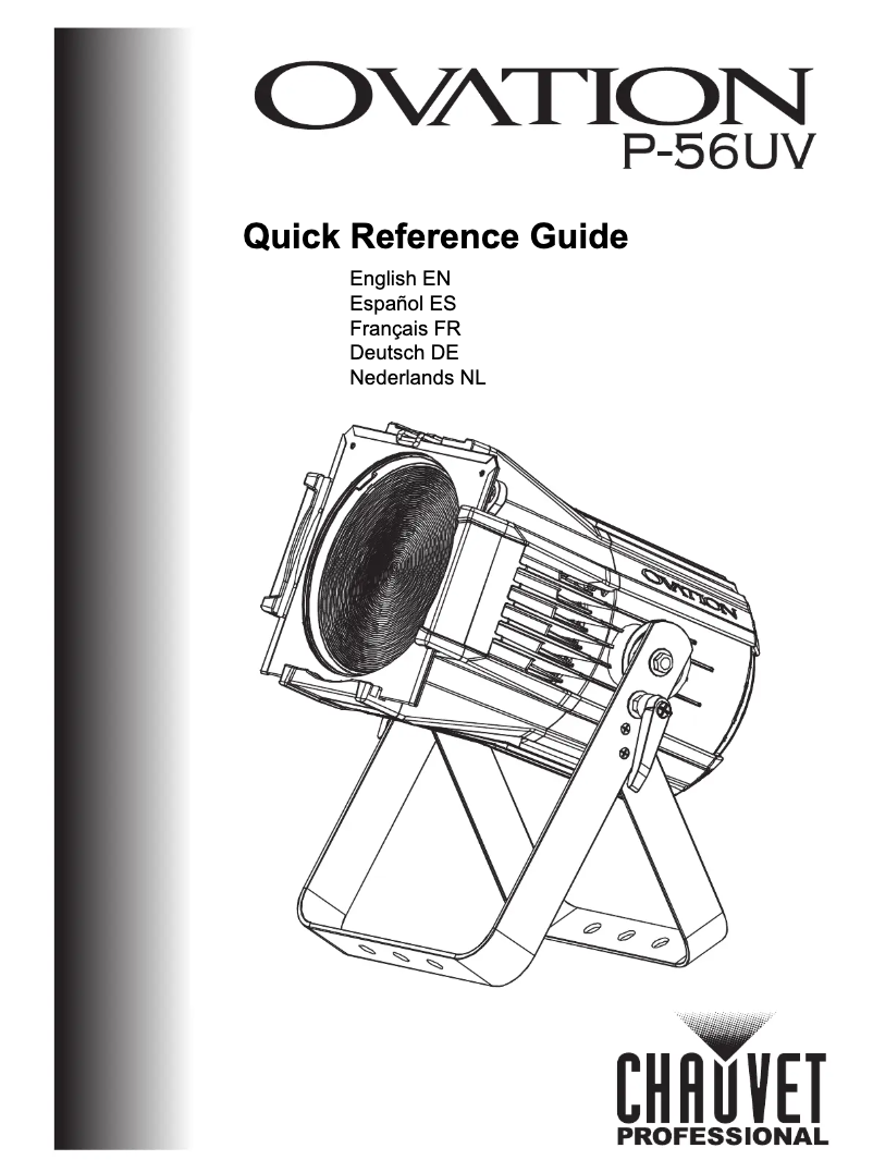 Page n°1 - Manuel utilisateur Chauvet Ovation P-56UV