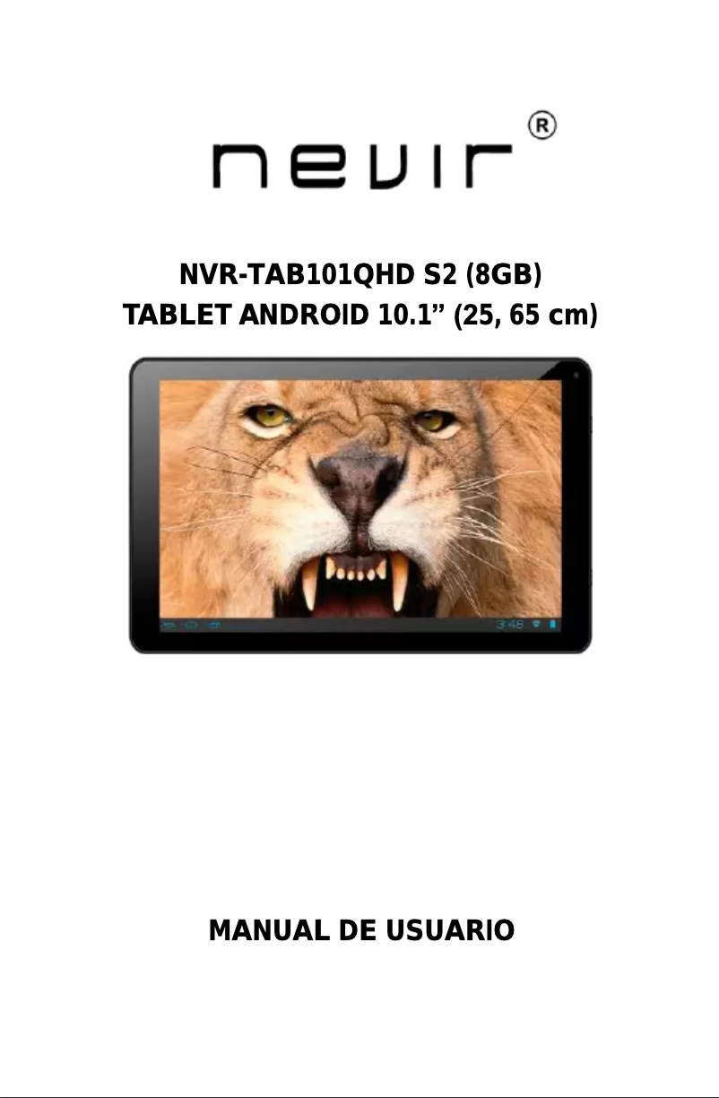 Page 1 de la notice Manuel utilisateur Nevir NVR-TAB101QHD S2 (8GB)