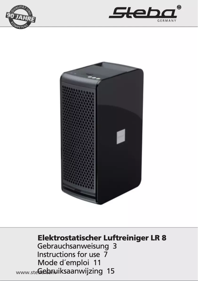 Page 1 de la notice Manuel utilisateur Steba LR8