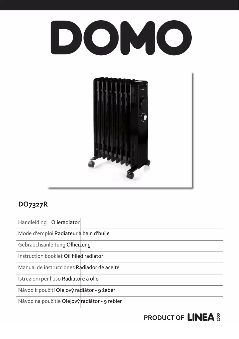 Image de la première page du manuel de l'appareil DO7327R