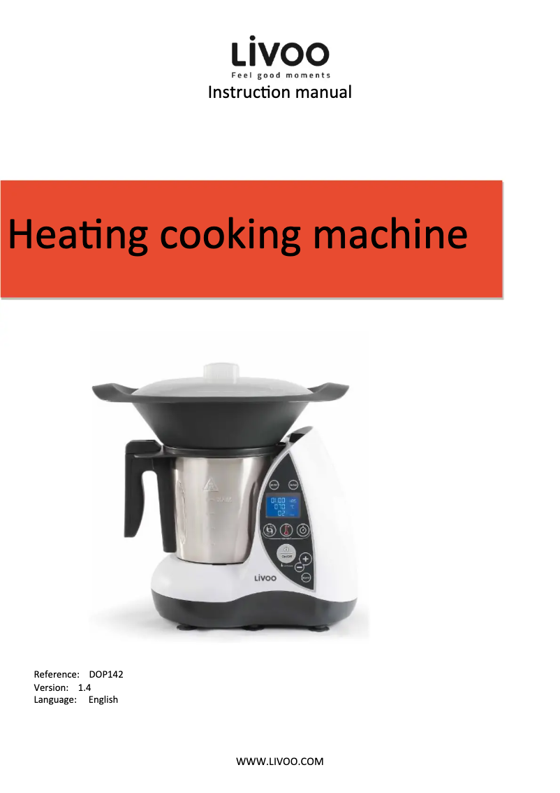 Page 1 de la notice Manuel utilisateur Livoo DOP142N