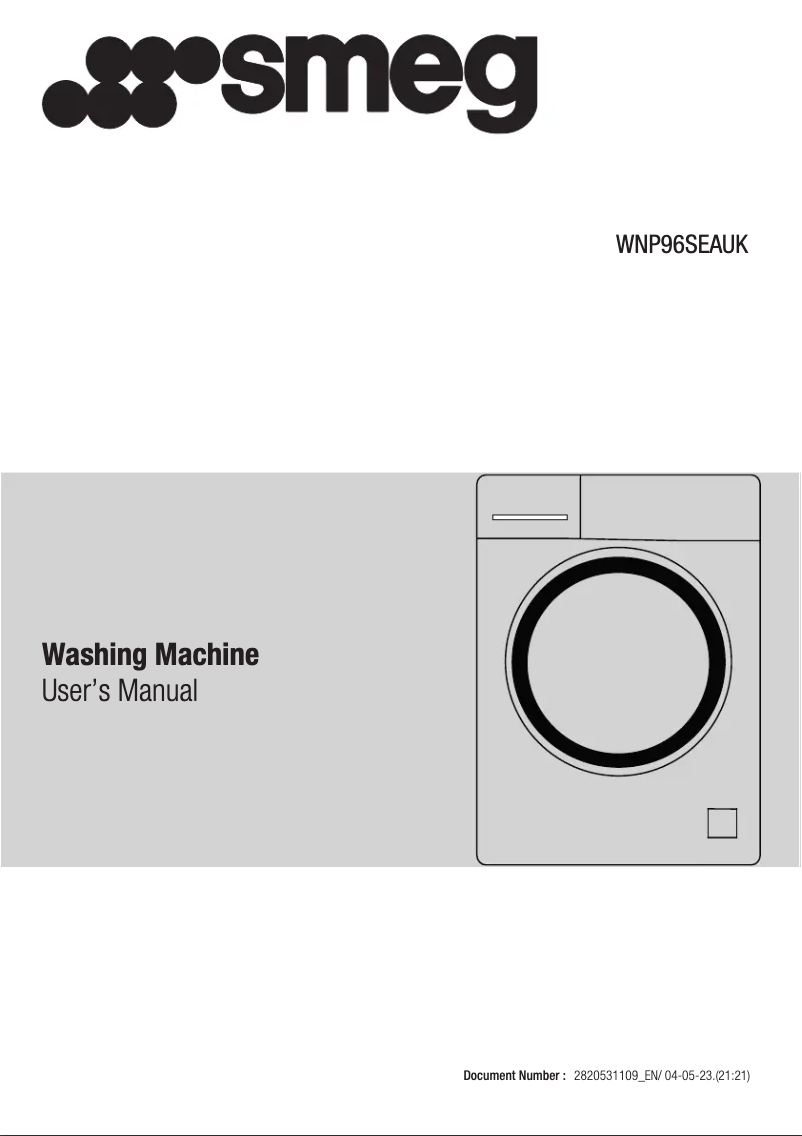 Página 1 del manual Manual de usuario Smeg WNP96SEAUK