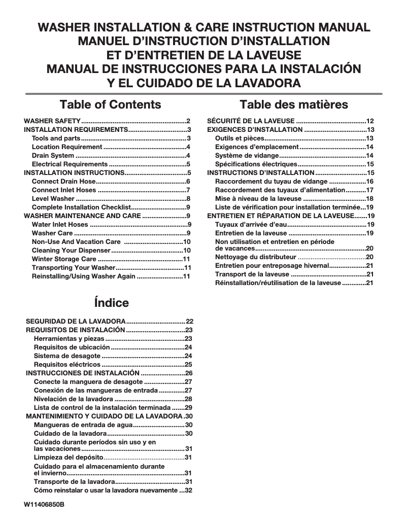 Image de la première page du manuel de l'appareil 21652