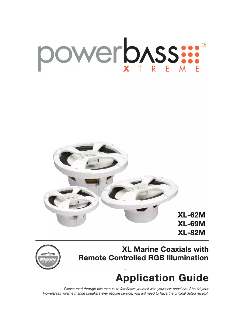 Page n°1 - Manuel utilisateur PowerBass XL-62M