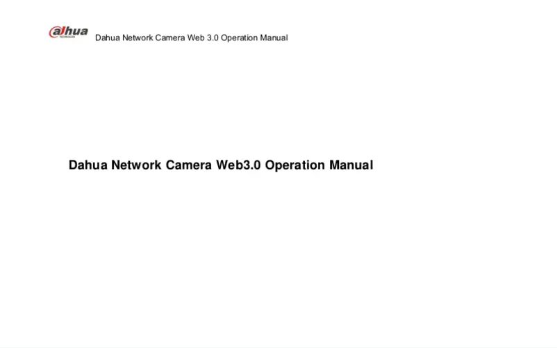 Page n°1 - Manuel utilisateur Dahua Technology Pro IPC-HFW5442E-S