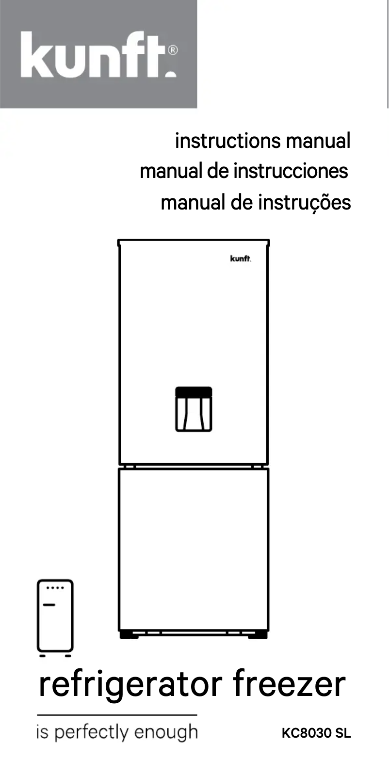 Page 1 de la notice Manuel utilisateur Kunft KC8030 SL