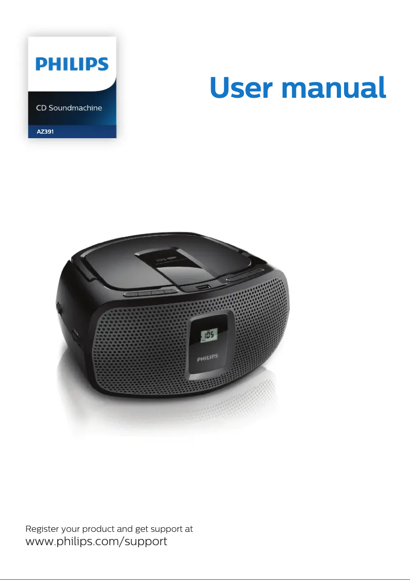 Page n°1 - Manuel utilisateur Philips AZ391