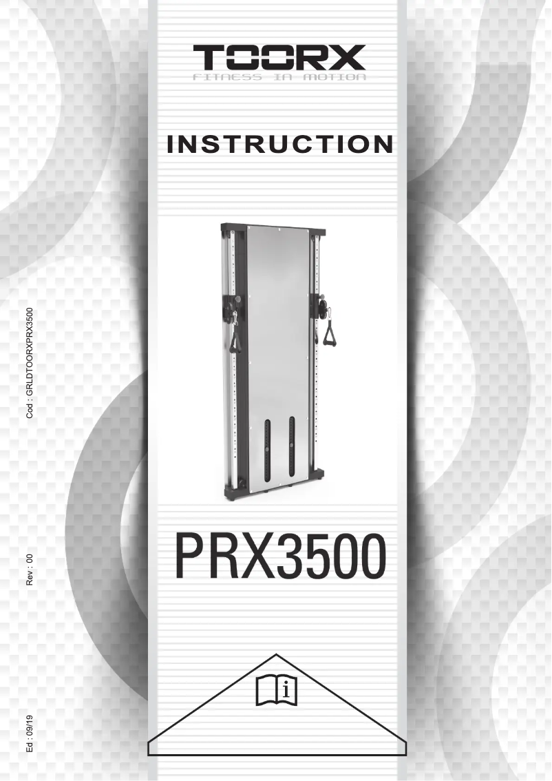 Image de la première page du manuel de l'appareil PRX-3500
