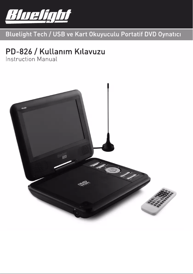 Page n°1 - Manuel utilisateur Bluelight PD-826