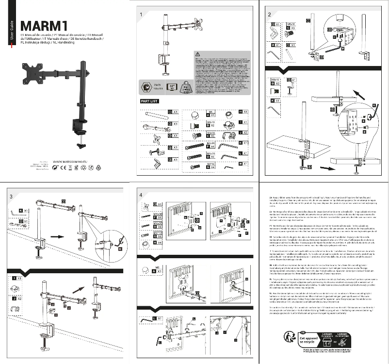 Page 1 de la notice Manuel utilisateur Mars Gaming MARM1