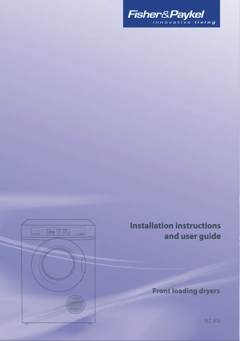 Page n°1 - Manuel utilisateur Fisher & Paykel DE45F56E