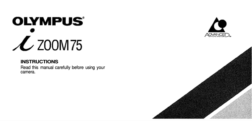 Page 1 de la notice Manuel utilisateur Olympus i Zoom 75