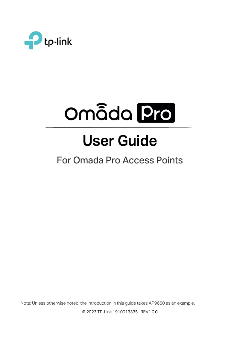 Página 1 del manual Manual de usuario TP-Link Omada Pro AP9665