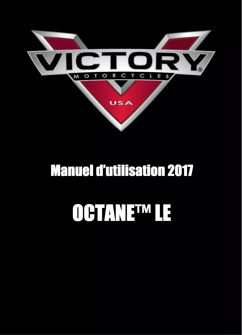 Page n°1 - Manuel utilisateur Victory Octane LE (2017)