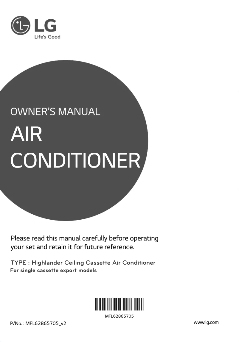 Page 1 de la notice Manuel utilisateur LG LTNC246PLF3