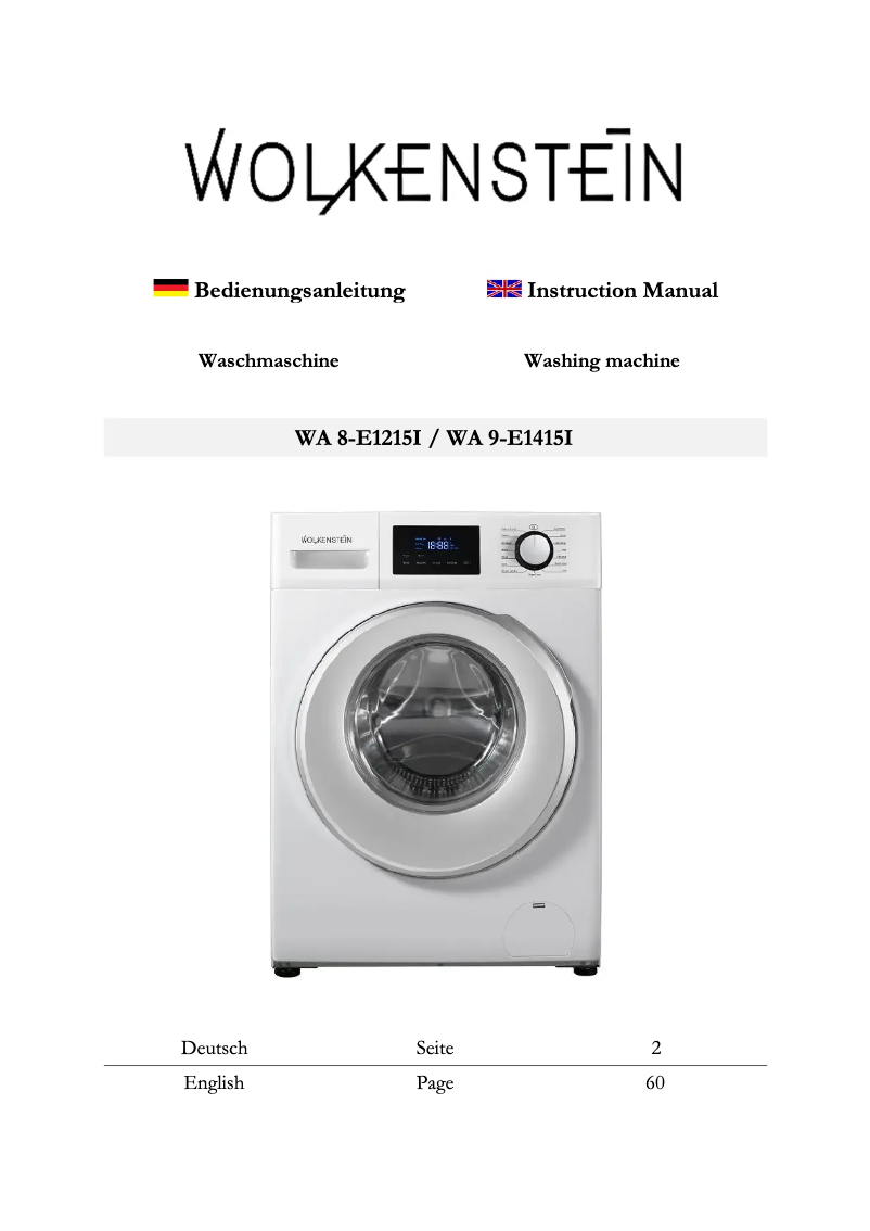 Page n°1 - Manuel utilisateur Wolkenstein WA8-E1215I