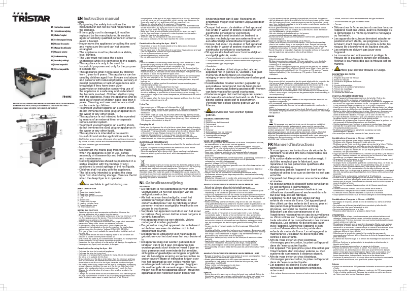 Page 1 de la notice Manuel utilisateur TriStar FR-6945