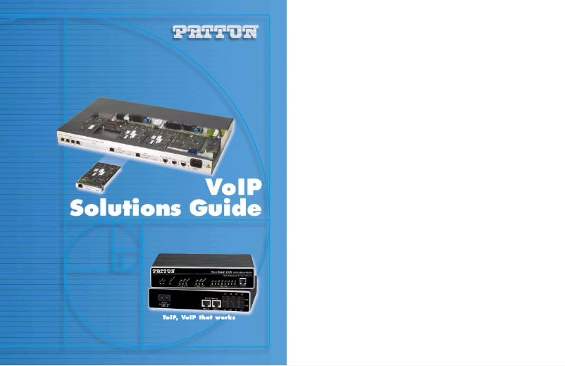 Page n°1 - Manuel utilisateur Patton SN4112/JS/EUI